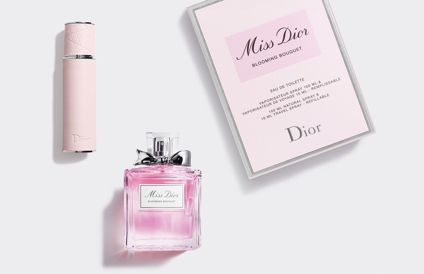 ست عطر هدیه ior Miss Dior Blooming Bouquet و Lip Glow